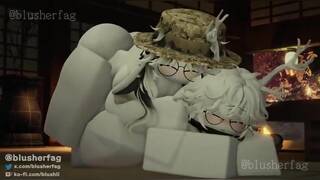 Namorada futa fodendo seu namorado femboy