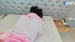 Colombian gamer girl Jenifer Play seduced by her stepfather - heavy gonzo porn!