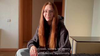 Banging my redhead with massive mounds for hard-core porn!