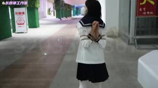 Chinese Girl outdoor exhibitionism BDSM Training 99