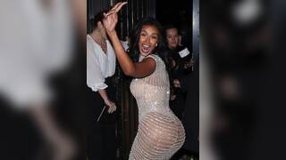 Maya Jama Big Ass Booty in Tight Dress Cum Tribute