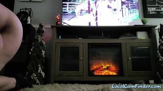 Big-Titted BDSM Babe Plays Solo on Webcam