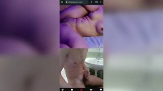 Random teen helps me cum big on cam