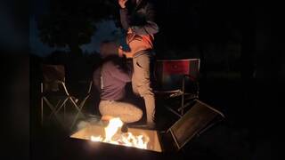 Public Sex in the Forest! Big Tits Babe Takes a Creampie Outdoors