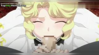 Busty babe in lingerie delights her man