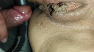 Gloryhole anal without condom