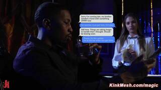 Bartender Gizelle Blanco gets tied up for a wild BDSM night