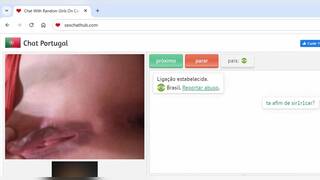 Horny Brazilian teen cum with me on chat