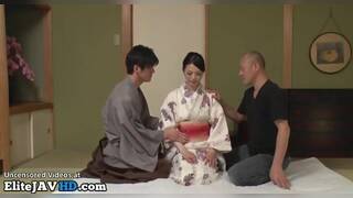 Asian hot wife amazing anal hardcore sex and creampie