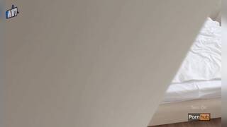 Caught my stepsister tugging and pounded her needy cunny.