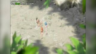 Horny busty teens having group sex