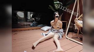 Chinese Girl outdoor exhibitionism BDSM Training 161