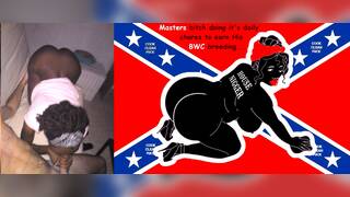 15_Nigger housekeeper emptying white cocks