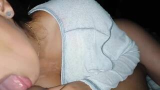 Midnight Blowjob Surprise from Latina Babe