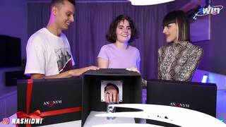 Sexy damsels play undress game on YouTube - guess the taste of their fucktoys -