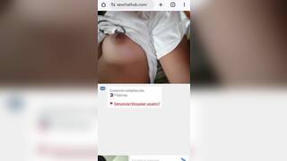 Shy filipino teen helps me cum on chat