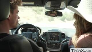 This hot and horny TS gives me handjob while riding