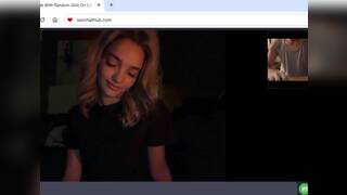 Beautiful petite teen on random chat