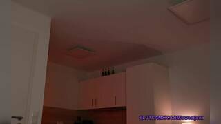 Busty fitness brunette cowgirl