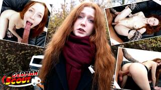 GERMAN SCOUT - Redhead Alice Seduce Sex