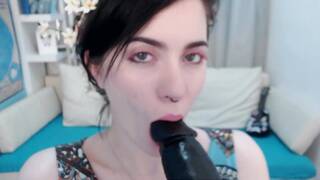 Teen Angel Plays with Her Black Sex Toy