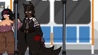 "In the train? Right now? With my wife on my side? Seriously man?"(Not mine) Pt-Br