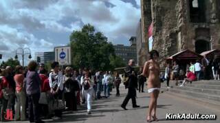 Bound Slave Humiliated In Public